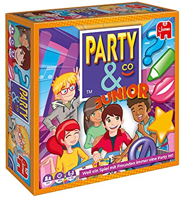 Jumbo - Party & Co. Junior Multi-Test-Brettspiel, 2 bis 8 Spieler, ab 8 Jahren, Spiel auf Deutsch, Keine