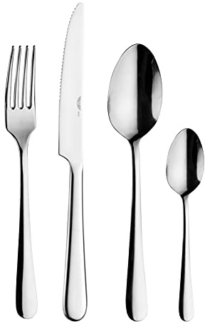 Prima Collection, Set da 24 Posate Serie Living Pintinox, Acciaio Inox 18/10, Made in Italy (6 Persone)