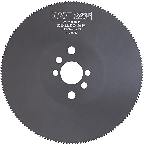 CMT ORANGE TOOLS 227.200.160P - KREISSÄGEBLÄTTER ZU SCHNEIDEN METALLEN UND STÄHLEN HSS VAPO 200X1.8X32 Z160 BW-T4