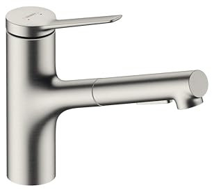 hansgrohe 74800801 Zesis 2-Spray, Pull Stainless Steel Optik 1.75 GPM Küchenarmatur