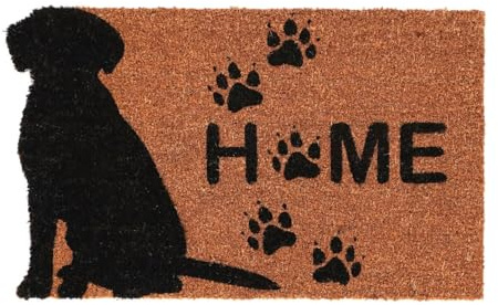 Best for Boots Fußmatte aus Kokosfasern, Motiv Welcome Hund