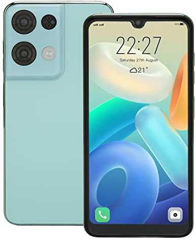 Téléphone Portable 5G débloqué, Smartphone avec Grand écran de 6,0 Pouces, 5G WiFi 4 Go de 64 Go de ROM avec Double Fente pour Carte, Appareil Photo HD 16MP 8MP