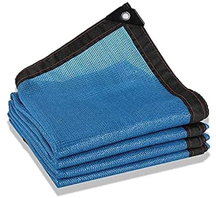 EIKLAR Pool-Netzabdeckung, 80% Sonnenschutz-Schattierungstuch, UV-beständiges Netz, Außen-Pool-Innenhof-Balkon-Schattierungs-Wärmeisolierungsnetz for Gartenblumenpflanzen (Color : Blue, Size : 4x8m