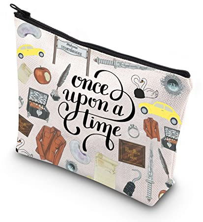 KUIYAI O-Upon a Time Kulturbeutel, inspiriert von der TV-Serie Storytime, mit Reißverschluss, für Fans von Storybrooke, Once Upon a Time