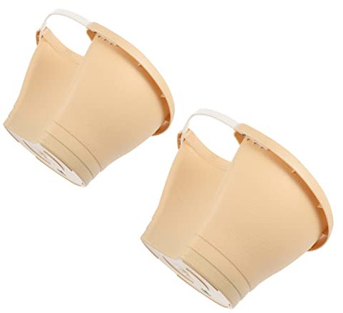Yardenfun Fallrohr Blumentopf 2 Stück Hängende Pflanzgefäße aus Kunststoff Wandmontage Balkon Hängetopf Regenrohr Pflanztopf Platzsparendes Design Geeignet für Garten Balkon Draußen Beige