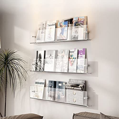 Prospektständer/ Prospekthalter Ständer 1-Packung Magazin-Halterung, Schwebende Bücherregale Für Die Wand, Wand-Broschürenhalter Literaturregal Büro, Warteraum, Kirche, Kaffeehaus, Heim-Display ( Size