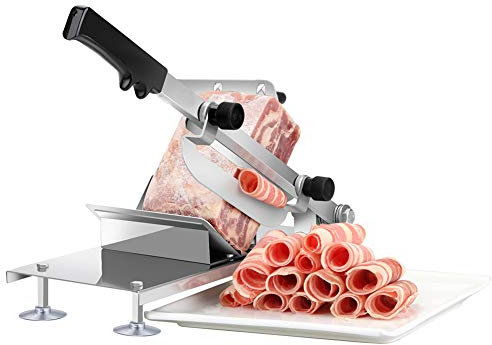per uso domestico o commerciale, congelatore manuale, spessore regolabile, taglierina per carne piccola da cucina, rotolo di manzo e montone, verdure dure per uso domestico, cibo SLI