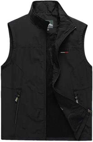 Dünne Angelweste, Outdoor-Fotografie-Weste Für Mittleres Und Junges Alter, Arbeitskleidung, Weste 7883-cool-black XL