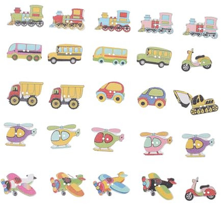 PLAFOPE 50stücke Holzknöpfe Cartoon Für Kleidung Diy Gemischte Farbe Für Nähprojekte Stricken Scrapbooks Basteln