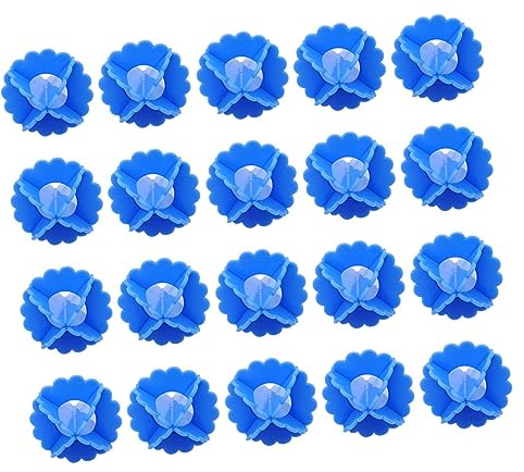Palline Blu 10 in Plastica Pezzi per Bucato Lavatrice | Lavaggio Domestico, Design Riutilizzabile e Robusto, Soluzione Pratica per Ridurre Grovigli Durante L’uso
