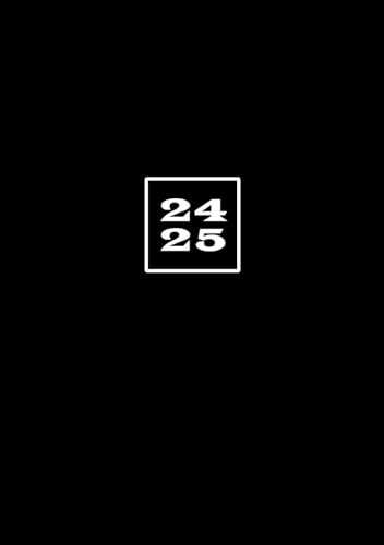 Hausaufgabenheft 24 – 25: Schülerkalender ab September 2024 bis Juli 2025 | A5 Schulplaner mit Platz für Hausaufgaben, Stundenplan, Termine für ... 2024/25 mit Datum | Schlicht Schwarz