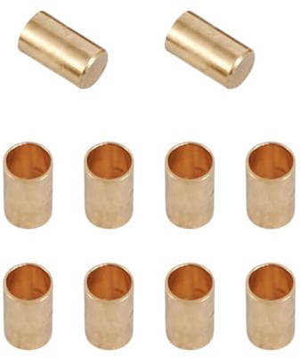 UYRVAPE 10pcs Endkappen aus Metall für 8mm PPM Seil, Tau, Schmuck, Kordelende bei Hundeleine, Halsband, Kette, Schmuck Säule Leder Kabel Endkappen Kabel Endkappen Kabelende Für Schmuckherstellung