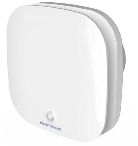 Vent-Axia Ventilador de baño Supra Design – con temporizador ajustable y sensor de movimiento Ø 100 mm – 100TM