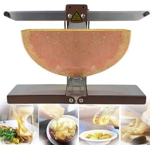 Commercial Cheese Melter, Electric Raclette Cheese Grill Melter with Heating Area, Rapid Heating Raclette Grill Tradicional Raclette Melting Machine Cheese Heater
