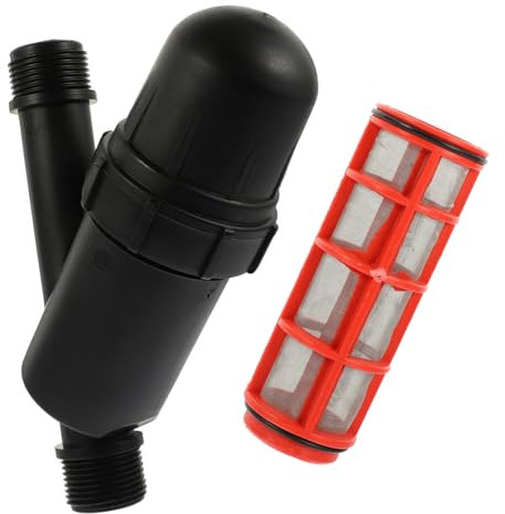 Didiseaon Filtro de Riego y 1 Pulgada Ahorrador de Agua para Jardinería Filtro de Inoxidable Compatible Riego por Goteo Herramienta de Filtración