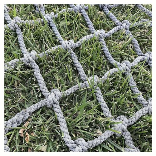 Child Safety Net Cargo Climbing Net Dia 8mm Outdoor Hammock Swing Safety Climbing Frame Climb Rope Netting(10mm-10cm,2X2m/6.6X6.6ft)