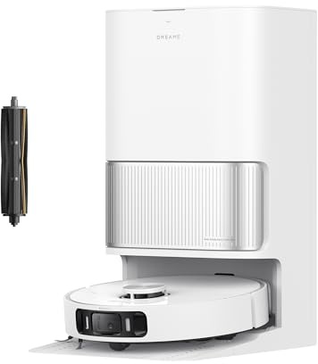 dreame L40 Ultra AE Robot Vacuum and Mop, 19,000Pa Suction, Diverse Brush Selection, Flexible Mop & 75°C Self Cleaning Washboard, All-in-One Station, Tangle-Free, Auto Refill, Voice Control