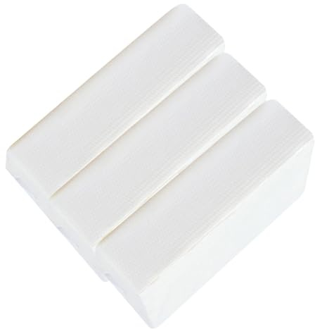 TOVINANNA Papel Absorbente para Cocina y Baño Toalla de Papel Blanca Resistente y Absorbente para Hogar Restaurante y Tienda