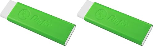 Läufer 69263 Pocket Radierer, Radiergummi für Bleistifte und Farbstifte, grün, mit Schutzhülle, Radierer für die Hosentasche (Packung mit 2)