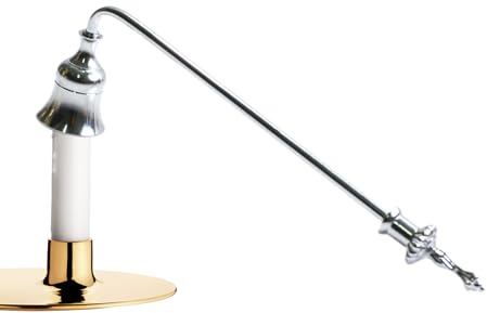Ljusläckare - metallsläckare, vintage design i klockform - för att säkert släcka lågan hemma, födelsedag, badrum och presenter