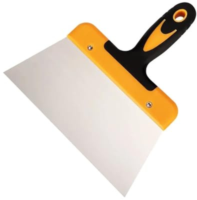 Stainless Steel Scraper & Spatula for Dough, Pizza & Chocolate(Big 8inch)