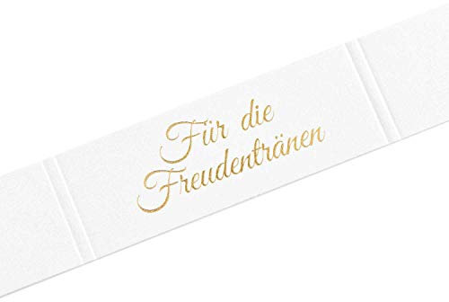 KATINGA Freudentränen Banderolen für Taschentücher, Gold geprägt (100)