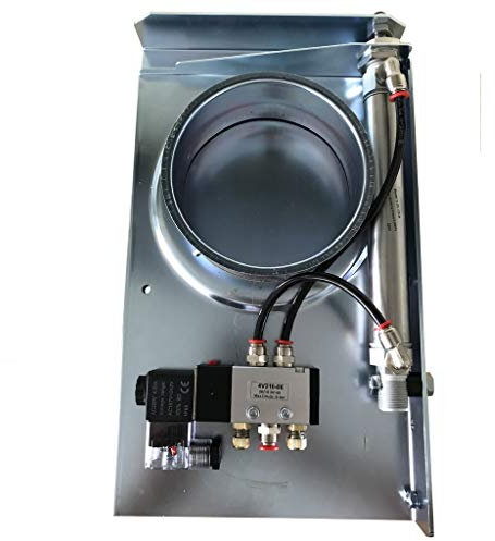 Pneumatischer Schieber Absperrschieber D100 230V Druckluft Späneabsaugung