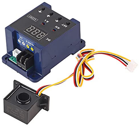 Amperímetro digital de DC, interruptor de sensor de corriente, alarma de exceso de límite, protección contra sobrecarga SZD07, módulo de fuente de alimentación de DC de 8 a 35 V DC