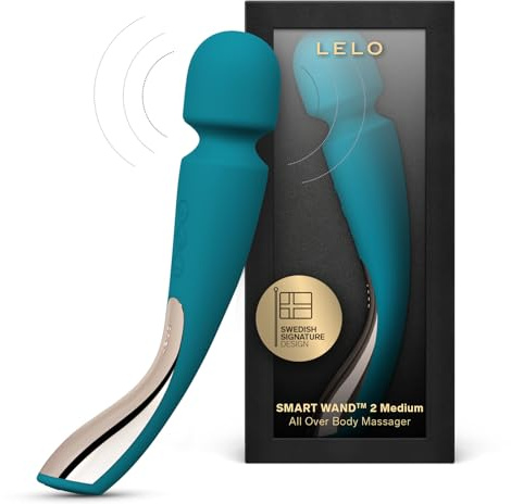 LELO SMART WAND 2, Massagestab in M, ganzkörper Massager mit Tiefenwirkung und 10 Vibrationsmustern, Ocean Blue