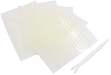Ruilogod 270 paires invisibles naturels à la recherche étroite adhésif double paupière double paupière outil de maquillage oculaire w / 3 fourches