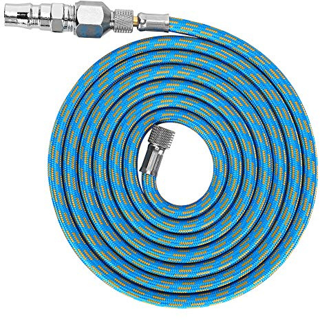 Ejoyous Airbrush Hose, 6Ft Nylon Airbrush Air Hose Adapter Kit with Standard Fittings on Both Ends for Spray Air Compressor