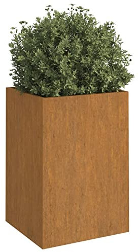 Tidyard Jardinière surélevée en acier Corten - Décoration durable et résistante aux intempéries pour votre jardin
