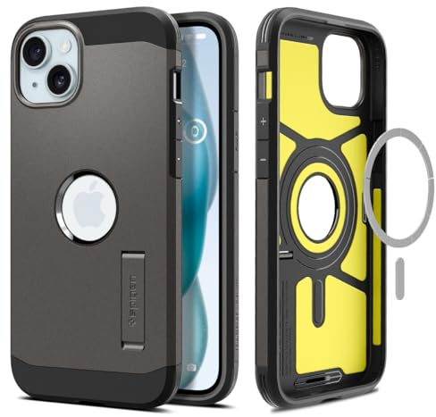 Spigen Tough Armor MagFit Case for iPhone 15 - Gunmetal