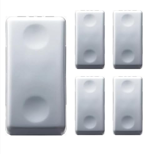 Serie System White GW 20571 Dispositivi Modulari per Impianti Civili e Commerciali (Interruttore Unipolare 16A, Pezzi 5)