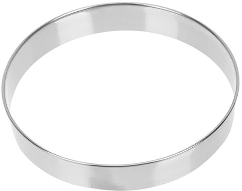 GOOHOCHY Pizza Topping Ring Heat-Resistant Tool for Pizza Party Saucing Tool Made of Stainless Steel for Baking Prep