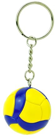 Bkstuff Volleyboll Basket Ball Sport Gadget Nyckelring för Team (Balleyboll, modell 3)