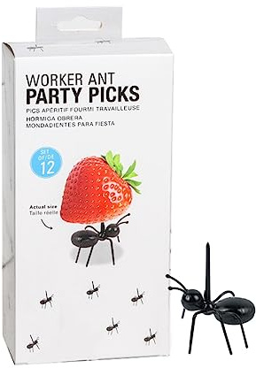 120 Stück Ameisen-Futter-Obst-Dekorations-Gabeln für Snacks, Kuchen, Dessert, Zuhause, Küche, Party