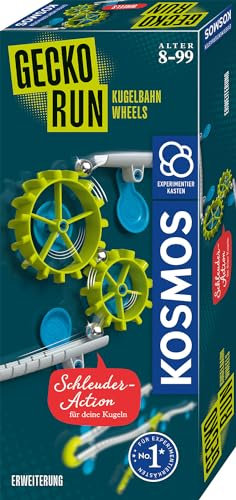 KOSMOS 621315 Gecko Run - Wheels-Erweiterung, Zubehör für Coole vertikale Kugelbahnen, mit zusätzliche Bahnelementen, für Kinder ab 8 Jahre