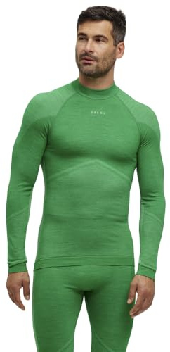 FALKE Herren Wool-Tech Round Neck Funktionsshirt Langarm atmungsaktiv klimaregulierend geruchshemmend nachhaltige Wolle Funktionsmaterial kalte bis sehr kalte Temperatur Funktionsunterwäsche 1 Stück | aus Merinowolle für kalte bis sehr kalte Temperaturen