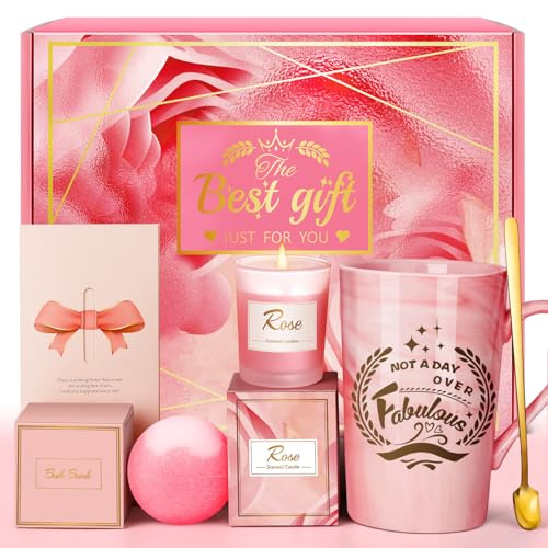 Eletorot Birthday Gifts for Women Her on Christmas, Valentines, Mothers Day | Unique Hamper Pamper Basket for Mum, Wife, Sister, Friend, Daughter, Nan, Personalised Ladies Self Care Spa Bath Set