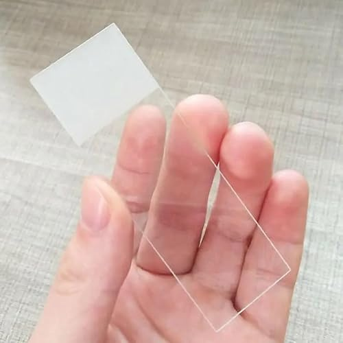 50 Stück 25 x 76 mm leere Mikroskop-Glasobjektträger, einseitig gefrostete Objektträger for die Laborvorbereitung von Proben und Wissenschaft