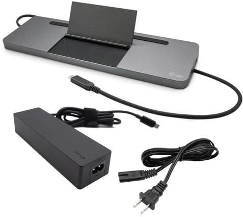 I-Tec Metal SB-C Ergonomic 4k 3x Display Docking Station With Power Delivery 85 W + Universal Charger 100 W (I-Tec UsB-C Metal Ergonomic 4k - 3x Disp