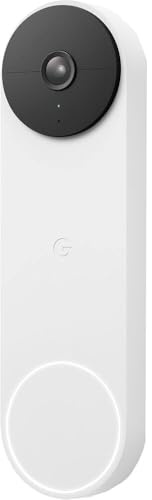 Google Nest Wi-Fi Video Smart Doorbell Camera (Battery Operated) - White (Renewed)