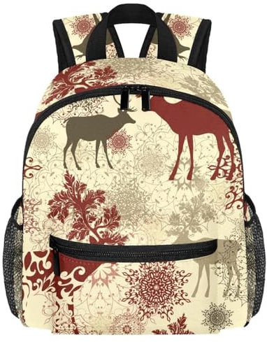 Niedlicher Kleinkind-Rucksack – Corgi-Hunde-Illustrationen, moderne Kindertasche für Vorschule, Schule, Mädchen und kleine Kinder, Mehrfarbig 2, 25.4x10x30 CM/10x4x12 in