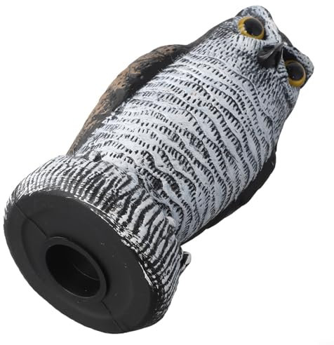 Owl Birds Outdoor Sculpture Weather Resistant Decoration for Your Home (A)