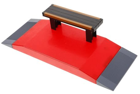 ifundom Fingerboard Zubehör Skateboard Park Hindernis aus Kunststoff | Rampe und Geländer, Zufällige Farbe, Park Element für Realistisches Fingerboard Spiel