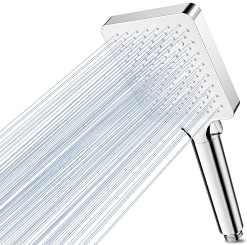 Magichome High Pressure Shower Head with 6 Spray Modes, Power Handheld Shower Head for Low Water Pressure, Easy Installation & Chrome Finish