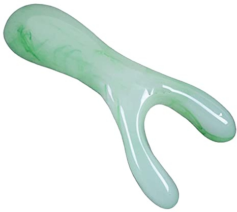 Amagogo Masajeador de resina Cuidado facial multifunción en Y Manual portátil Herramienta de masaje Herramienta de, VERDE