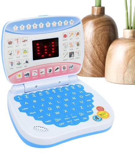 Kids Educational Laptop - Preschool Computer Toy, Learning Music Device | Interactive Education Laptops With Alphabet Numbers Songs Games, Pretend Play book For Boys Girls Ages 3 And Up Home