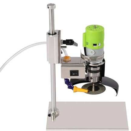 Promachineory Flaschenschneider Elektrischer Glasflaschenschneider 150W Glasschneider Schneidwerkzeug 6000 r/min Glas Handwerk Schneidsatz - Fluoreszenzgrün